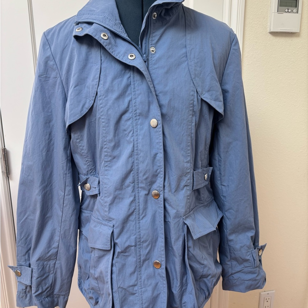 Pendleton Women's Utility Jacket in Light Blue Size L Large Coastal